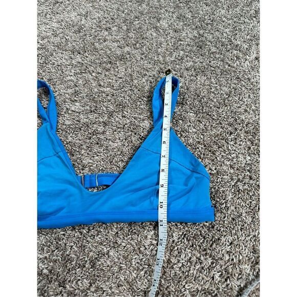 Tavik Swimwear Coco Scoop Neck Bikini Swim Top Blue Cage Strappy S Beach Summer - Picture 7 of 10